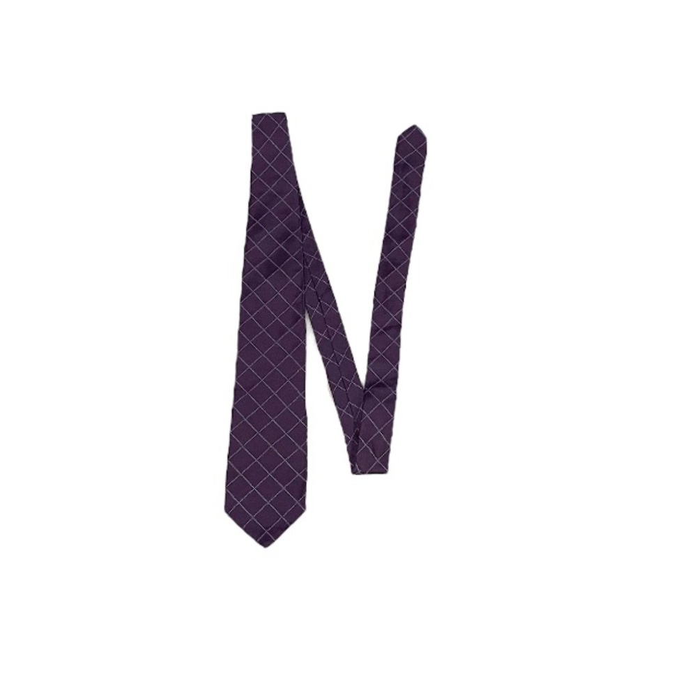Brooks Brothers Men’s Patterned Purple Silk Tie